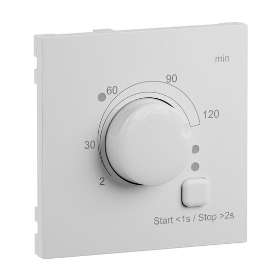 Legrand SEANO Abdeckung für Zeitschalter 2-120 Minuten, Werkstoffgüte: Thermoplast, IP20, IK04, Ultraweiß, 765136