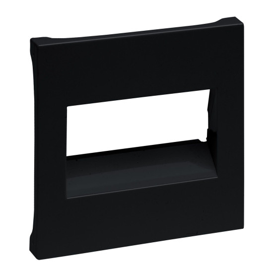 Legrand SEANO Abdeckung RJ45 für 1- und 2-fach Datendosen, Schwarz, 765354