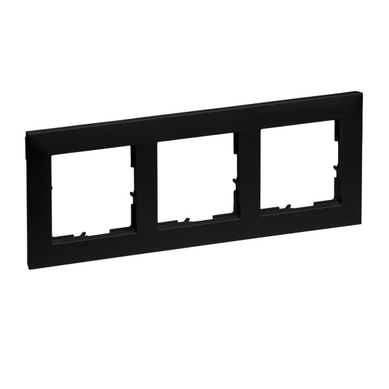 Legrand SEANO 3-fach Rahmen, 87x229mm, Schwarz, 765373