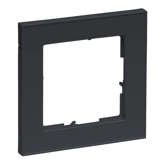 Legrand Seano+ 1-fach Rahmen, nachhaltige Produktion und Verpackung, Anthrazit, 765481