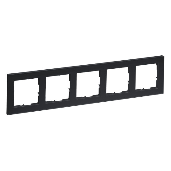 Legrand Seano+ 5-fach Rahmen, nachhaltige Produktion und Verpackung, Anthrazit, 765485