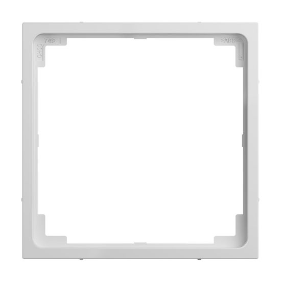 Legrand SEANO Zwischenring für den Einbau von Einsätzen 50x50 mm mit Abdeckung 50x50 mm gemäß DIN 49075, Ultraweiß, 765603