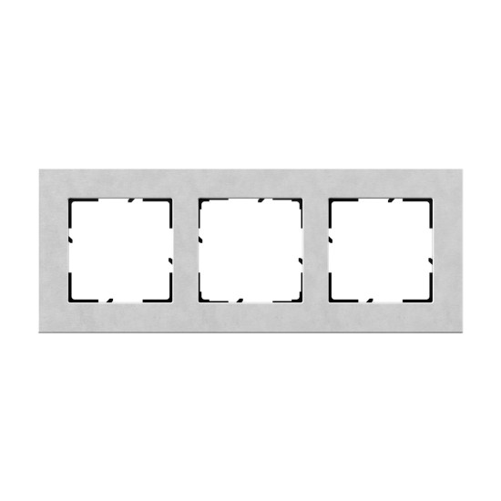 Legrand SEANO Natura 3-fach Rahmen aus Echtmaterial, nachhaltige Produktion und Verpackung, Designausführung: Aluminium eloxiert, 766123
