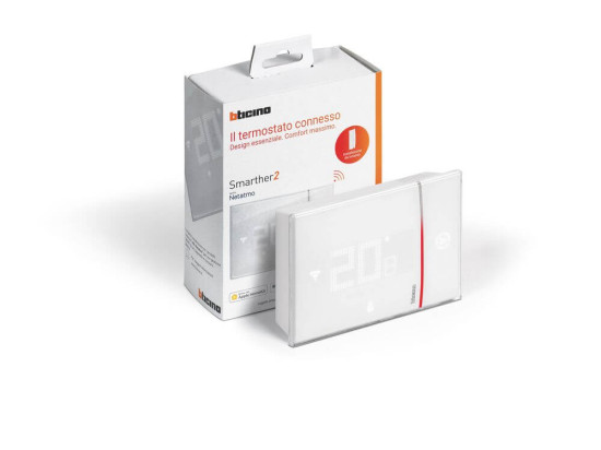 Bticino Smarther 2 with Netatmo Aufputz-Thermostat mit WLAN-Schnittstelle Legrand weiss XW8002W