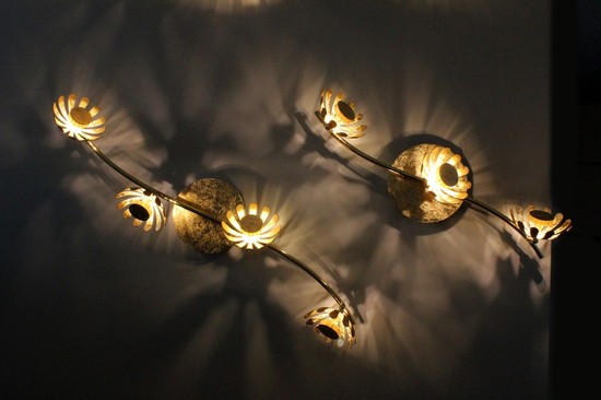 LUCE Design Bloom LED Deckenleuchte 3fach 3000 K 15W Gold