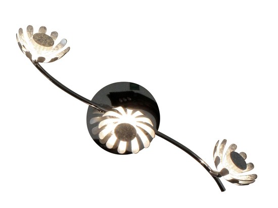 LUCE Design Bloom LED Deckenleuchte 3fach 3000 K 15W Silber