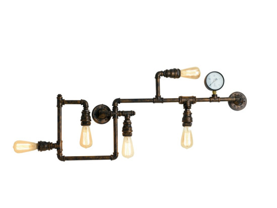 LUCE Design Armacord Wandleuchte 5fach E27 Rostfarbig Antik