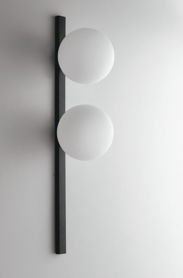 LUCE Design Enoire Wandleuchte 2fach E14 Schwarz