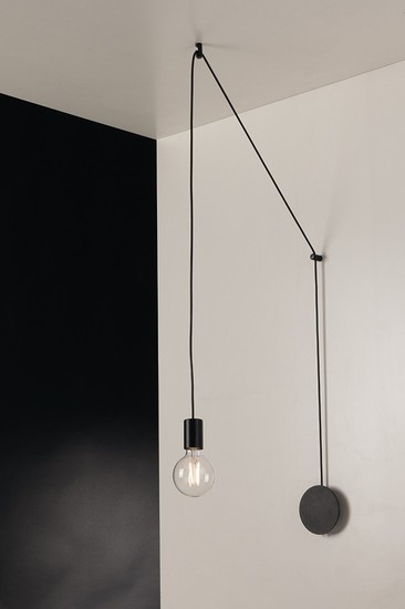 LUCE Design Habitat Deckenleuchte E27 dimmbar Schwarz