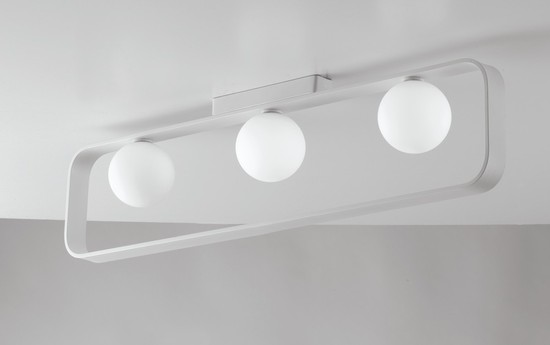 LUCE Design Roxy Deckenleuchte 3fach G9 Weiß