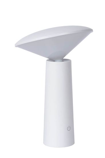 Lucide JIVE LED Tischlampe Außen Outdoor 3-Stufen-Dimmer 4W dimmbar Weiß, Opal 90Ra IP44 02807/04/31