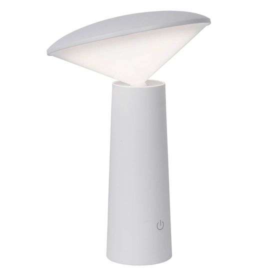 Lucide JIVE LED Tischlampe Außen Outdoor 3-Stufen-Dimmer 4W dimmbar Weiß, Opal 90Ra IP44 02807/04/31