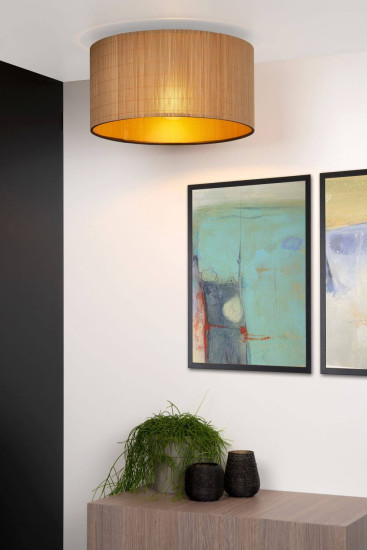 Lucide MAGIUS Deckenleuchte E27 Helles Holz, Schwarz 03129/42/30