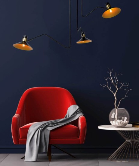 Lucide PEPIJN Deckenleuchte 3x E14 Schwarz, Mattes Gold, Messing 05128/03/30 *B-Ware*