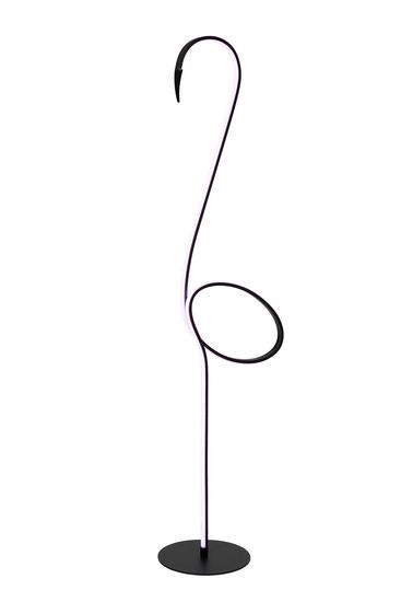 Lucide FLAMINGO LED Stehleuchte RGB 14W Multifärben, Schwarz 05745/14/99