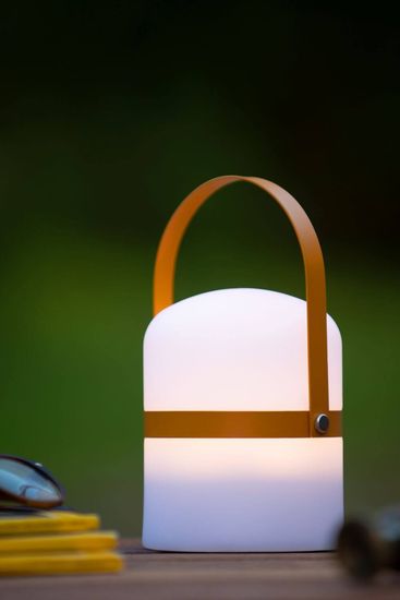 Lucide LITTLE JOE LED Tischlampe Außen Outdoor 3-Stufen-Dimmer 0,3W dimmbar Braun, Weiß IP44 06802/01/43