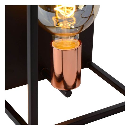 Lucide ARTHUR Wandleuchte E27 Schwarz, Kupfer 08224/01/30