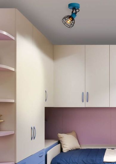 Lucide POLA Deckenleuchte E27 drehbar Blau 08927/01/35