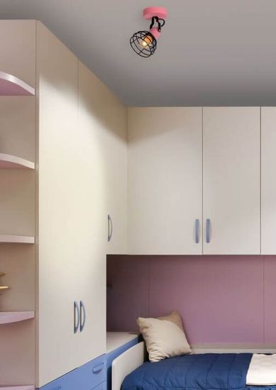 Lucide POLA Deckenleuchte E27 drehbar Rosa 08927/01/66