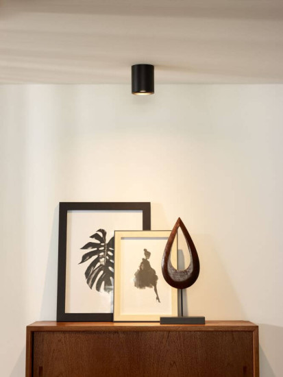 Lucide BODI Deckenleuchte GU10 Schwarz 09100/01/30