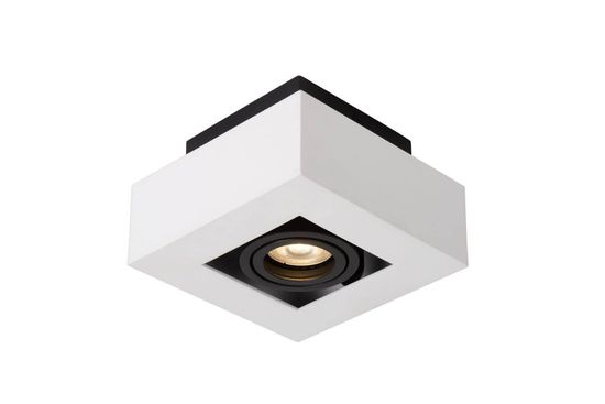 Lucide XIRAX LED Deckenleuchte GU10 Dim-to-warm 5W dimmbar 360° drehbar Weiß, Schwarz 95Ra 09119/06/31