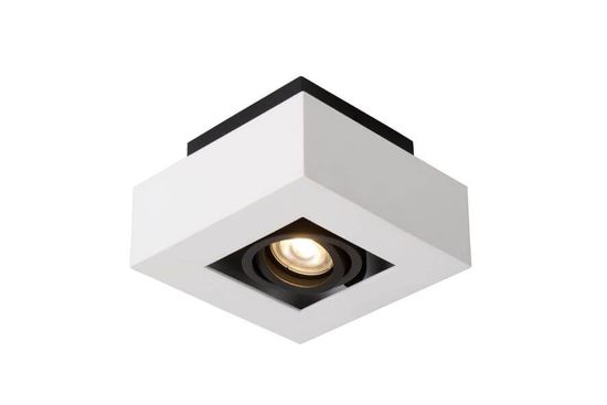 Lucide XIRAX LED Deckenleuchte GU10 Dim-to-warm 5W dimmbar 360° drehbar Weiß, Schwarz 95Ra 09119/06/31