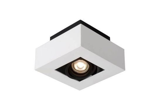Lucide XIRAX LED Deckenleuchte GU10 Dim-to-warm 5W dimmbar 360° drehbar Weiß, Schwarz 95Ra 09119/06/31