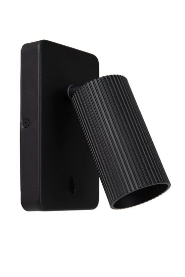 Lucide CLUBS Wandleuchte GU10 360° drehbar Schwarz 09239/11/30