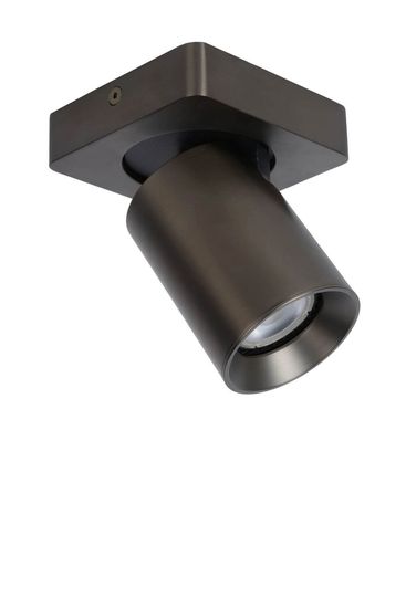 Lucide NIGEL LED Deckenleuchte GU10 Dim-to-warm 5W dimmbar drehbar Schwarzer Stahl 95Ra 09929/05/16