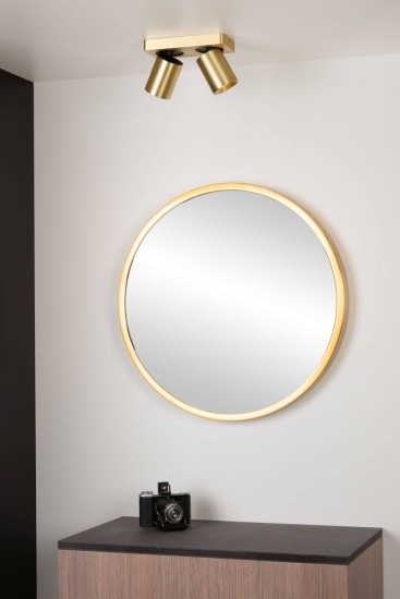 Lucide NIGEL LED Deckenleuchte 2x GU10 Dim-to-warm 2x 5W dimmbar drehbar Mattes Gold, Messing 95Ra 09929/10/02