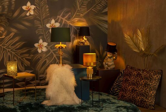 Lucide EXTRAVAGANZA FRIZZLE Tischlampe E14 Braun 10500/81/43