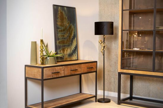 Lucide EXTRAVAGANZA CHIMP Stehleuchte E27 Schwarz, Gold 10702/81/30