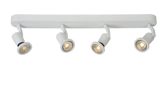 Lucide JASTER-LED LED Deckenleuchte 4x GU10 4x 5W 360° drehbar Weiß 11903/20/31