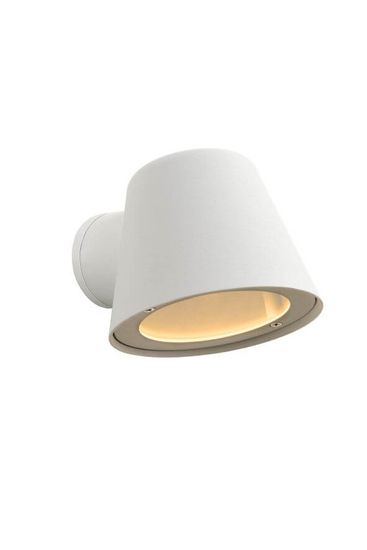 Lucide DINGO-LED LED Außen-Wandleuchte GU10 5W dimmbar Weiß IP44 14881/05/31