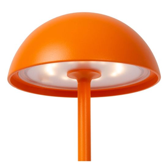 Lucide JOY LED Tischlampe Außen Outdoor 1,5W dimmbar Orange IP54 15500/02/53