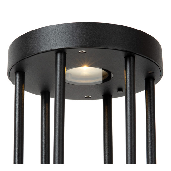 Lucide JACKSON LED Pollerleuchte 2W dimmbar IP54 Steuerbare Lichtfarbe Modern Schwarz 15811/02/30