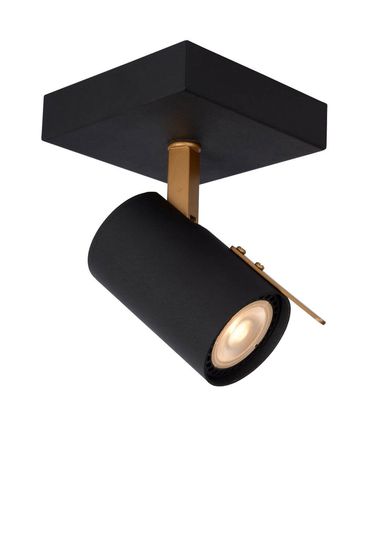 Lucide GRONY LED Deckenleuchte GU10 Dim-to-warm 5W dimmbar 360° drehbar Schwarz, Mattes Gold, Messing 95Ra 17998/05/30