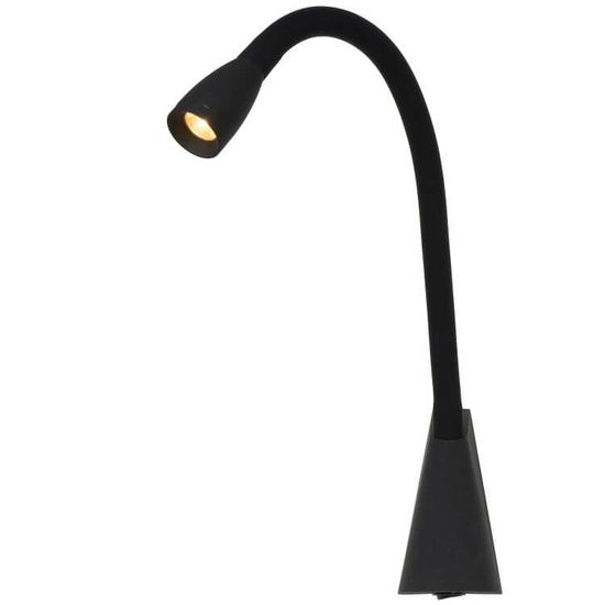 Lucide GALEN-LED LED Wandleuchte 3W mit flexiblem Lesearm Schwarz 18294/03/30