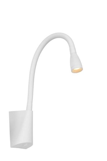 Lucide GALEN-LED LED Wandleuchte 3W mit flexiblem Lesearm Weiß 18294/03/31