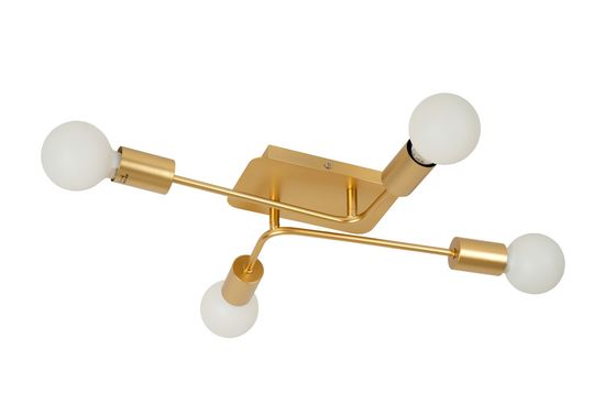 Lucide LESTER Deckenleuchte 4x E27 Mattes Gold, Messing 21118/04/02