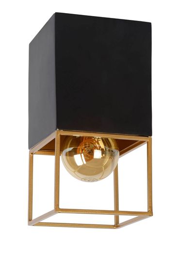 Lucide RIXT Deckenleuchte E27 Schwarz, Mattes Gold, Messing 21120/01/30