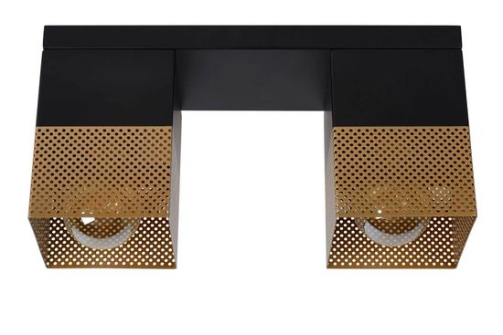 Lucide RENATE Deckenleuchte 2x E27 Mattes Gold, Messing, Schwarz 21123/02/02