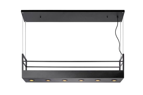 Lucide MIRAVELLE Pendelleuchte 6x GU10 Schwarz 21427/06/30