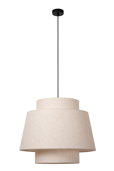 Lucide TRIBUTE E27 Pendelleuchten Landhausstil Beige 90-180cm 21435/60/38