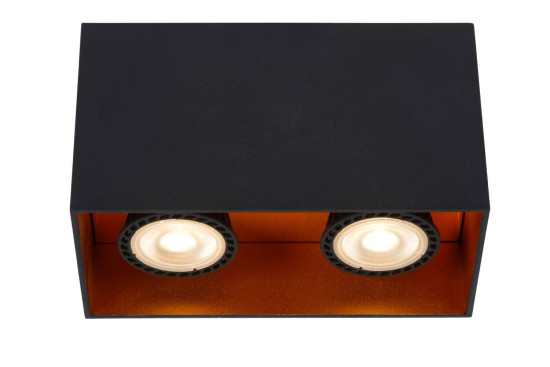 Lucide BIDO Deckenleuchte 2x GU10 Schwarz 22966/02/30