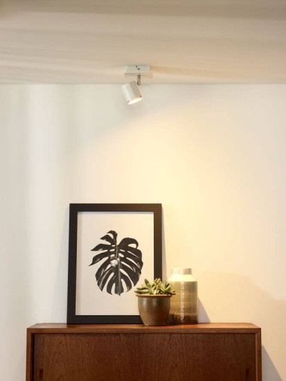 Lucide RILOU LED Deckenleuchte GU10 5W dimmbar 360° drehbar Weiß, Chrom 26994/05/31