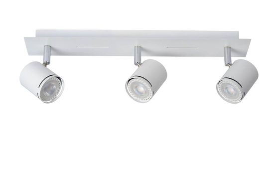 Lucide RILOU LED Deckenleuchte 3x GU10 3x 5W dimmbar 360° drehbar Weiß, Chrom 26994/15/31