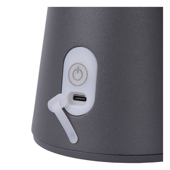 Lucide LA DONNA LED Tischlampe Außen Outdoor 3-Stufen-Dimmer 2W dimmbar Anthrazit IP54 27500/02/29