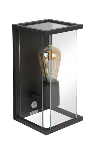 Lucide CLAIRE Außen-Wandleuchte E27 Anthrazit Sensor IP54 27883/11/30