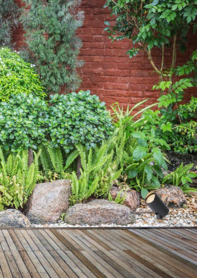 Lucide MANAL LED Gartenstrahler 12W drehbar Anthrazit IP65 27897/12/29